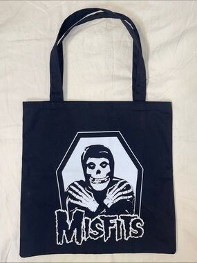 The Misfits Tote Bag in Black